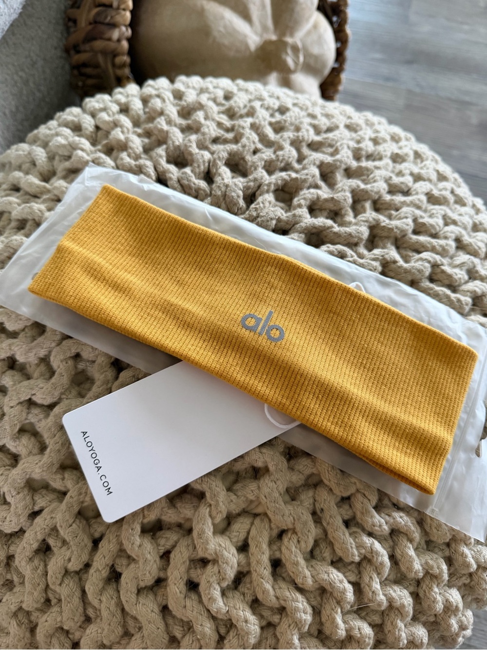 Yoga Headband in Mustard Yellow